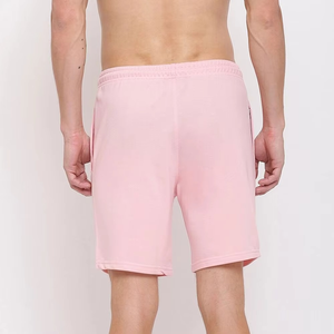 Pantalones Cortos Deportivos Rosa Pastel para Hombre, Cintura Elástica con Cordón, Tela Suave, Pantalones Cortos Casuales para Gimnasio y Correr con Bolsillos Laterales - Product Image 4