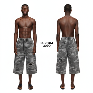 New Custom Camouflage Denim <b>Short</b> <b>For</b> <b>Men</b> Distressed <b>Jeans</b> <b>short</b> High Quality Camo Denim <b>Shorts</b> <b>For</b> <b>Men</b> Women - Product Image 1