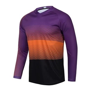 Protective Windproof Quick Dry Breathable Full <b>Sleeve</b> Motocross <b>Jersey</b> for <b>Men</b>-% Polyester Mountain Bike Racing Wear - Product Image 3