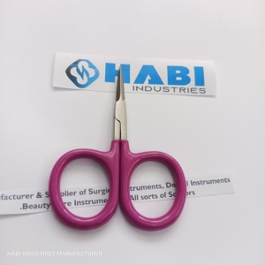 High Quality Stainless Steel Curved Blade Mini Right-Handed Rubber Grip <b>Cuticle</b> <b>Scissors</b> Custom Professional Embroidery <b>Scissors</b> - Product Image 6