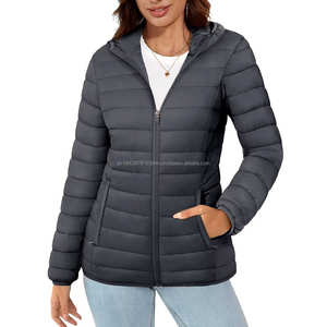 Chaqueta de invierno de algodón grueso personalizado para mujer, chaqueta acolchada de plumón, Parka, chaqueta impermeable a prueba de viento - Product Image 5
