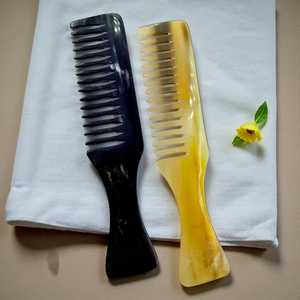 Handcrafted Natural Horn <b>Wide</b> Tooth <b>Comb</b>: Detangling, Anti-Static | Valentine’s Gift for Her | Pocket <b>Comb</b> with 12cm - Product Image 1