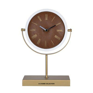 Nordic Minimalist Golden Plated <b>Desk</b> Table <b>Clock</b> Creative Living Room Fashion Piece Bedroom For Household Price - Product Image 4