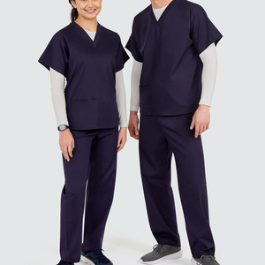2026 Factory Made Polyester Medical <b>Scrubs</b> Nursing Medical V Neck Male Doctor <b>Scrubs</b> <b>Uniform</b> Tops & Joggers In Low MOQ - Product Image 1