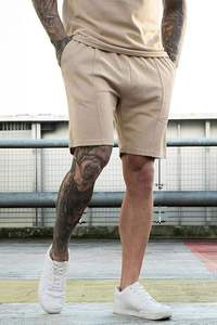 Men Summer 2 Piece Breathable 100% Cotton Casual Shorts <b>Sets</b> Slim Fit Distressed Embroidery - Product Image 5