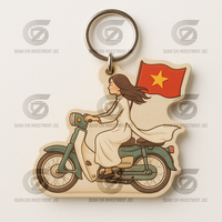 Llavero de Silicona Ecológico Personalizado con Diseño de Bandera del Día de la Independencia de Vietnam en 3D, Impresión Digital sin Níquel, Popular