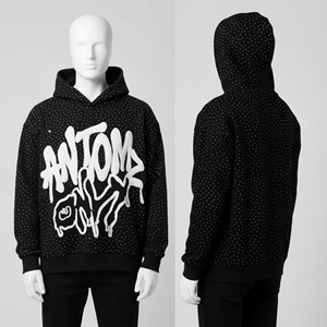 Mens Hoodies Pullover Oversized Hoodie Wash Plush Cotton Hooded Sweatshirt Vintage Heavyweight Hoodie Men Streetwear - Product Image 2