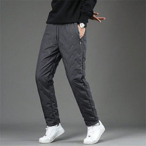 Pantalones deportivos personalizados OEM para hombre, de algodón grueso, para gimnasio, deportes, correr, estilo informal, con múltiples bolsillos, cómodos. - Product Image 1