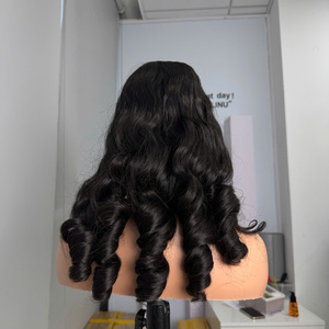 Perruque de Cheveux Vierges Vietnamiens 100% Naturels de Haute Qualité, Ondulés, Couleur Naturelle, pour Femmes, Prix de Gros, Produit Capillaire Tendance - Product Image 5