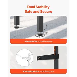2-Pack stretta Console da tavolo prese di corrente stazione di carica 1-Tier lungo ingresso scaffale in metallo telaio divano scaffale per soggiorno - Product Image 6