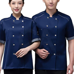 Chaqueta de Chef Unisex 2026 de Manga Corta con Doble Botonadura para Restaurantes Profesionales - Product Image 6