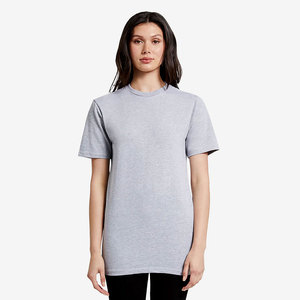 Camiseta de Mujer 100% Algodón, Manga Corta, Cuello Redondo, Corte Holgado, Transpirable, Jersey Sólido, Casual, Blanca, con Estampado Personalizado - Product Image 6