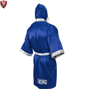 Robe de boxe pour hommes adultes SUMROOS, en satin, couleur et logo personnalisés, de haute qualité, confortable, respirante, douce, pour la lutte MMA - Product Image 3
