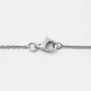 Elegante Collar con Colgante Solitario de Diamante Cultivado en Laboratorio con Corte Corazón en Oro Blanco Sólido de 14K, con Halo y Certificado IGI, Ideal para Cumpleaños - Product Image 4