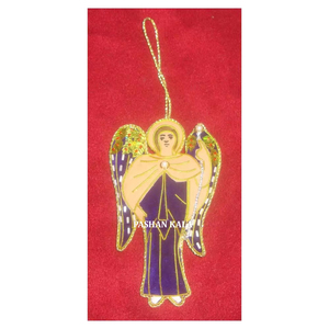 Indian Best Quality Handmade Zari Embroidery And Beaded <b>Tree</b> Shape Christmas <b>Ornament</b> For X-mas <b>Tree</b> Decoration Item Supplier - Product Image 4