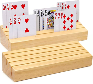 Wooden Business <b>Card</b> Rack Groomsmen Gifts Boss Gift Best Selling Rustic Wood Place <b>Card</b> Holders Top Price - Product Image 1