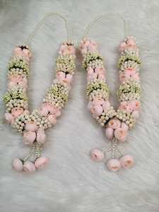 Varmala de mariage aux pivoines roses et aux bourgeons de jasmin - Product Image 5