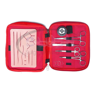 Surgical <b>Kits</b> 6 Pieces German Steel Scissor Adson Forceps Needle Forceps Student <b>Suture</b> PracticeTool <b>Kit</b> By Blush Surgical - Product Image 2