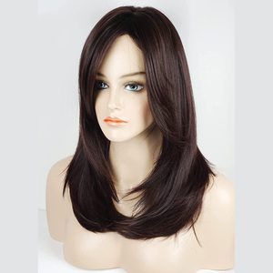 Perruque Premium à Coupe Dégradée en Cheveux Brésiliens Remy, Texture Naturelle, Coupe Courte, Double Trame Faite à la Machine, Bonnet Ajustable - Product Image 1