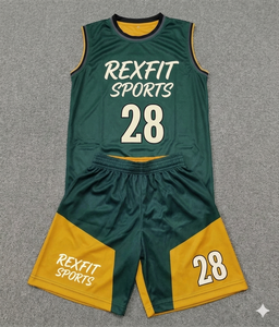 REXFIT SPORTS Jersey Shorts Breathable <b>Athletic</b> OEM Supplier Teamwear Men REXFIT SPORTS Soccer Jersey and Shorts Uniform - Product Image 5