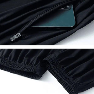 Pantalones deportivos casuales de cintura media para hombre, pantalones de chándal cálidos de invierno, talla grande, con bolsillo, tela de algodón, corte relajado. - Product Image 2