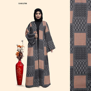 Abaya Shrug à manches longues et devant ouvert, robe modeste pour fêtes, tenues décontractées, voyages et occasions religieuses, disponible en gros, prix compétitif - Product Image 2