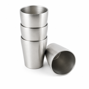 Gobelets en acier inoxydable incassables en gros, empilables, écologiques et durables pour restaurants - Product Image 2