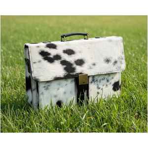 Bolso de Cuero Genuino Premium Vintage para Portátil, Maletín de Negocios, Bandolera Multifunción - Product Image 3