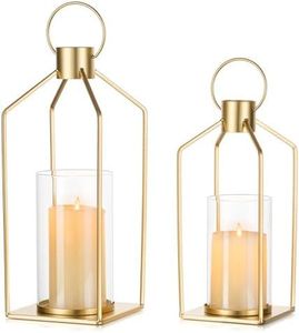 Elegante Farol Metálico con Patrón Decorativo para Iluminación Artística en Espacios Habitables - Product Image 5