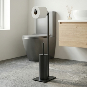 Porte-papier toilette moderne en acier inoxydable écologique pour le rangement de la salle de bain - Meubles de maison DIY OEM en provenance de Taïwan - Product Image 1