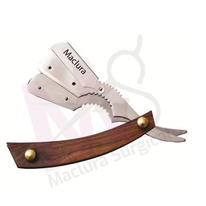 Rasoir de barbier en bois - Product Image 1