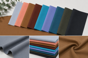 Tissu extensible en polyester 100% recyclé à base de laine de mer, C0 DWR, hydrofuge, 119GSM, coquille d'huître recyclée SWL-7G1981 - Product Image 3