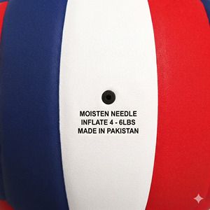 Balón de Voleibol GAMEGAZER MS-VB-1010 de PU, Duradero y Ligero, Talla 5, Peso 260-280G, Circunferencia 650-670MM, Personalizable, Cosido a Máquina - Product Image 4