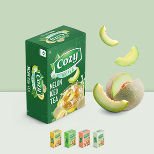 Suministro Directo de Fábrica, Polvo para Bebida Instantánea, Té de Frutas Multisabor, 10gr 15gr por Sobres, Cajas Personalizadas con Logotipo, Empaque Melón - Product Image 1