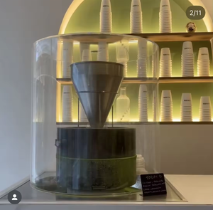 Moulin à matcha électrique japonais avec broyage à basse température, fonctionnement ultra-silencieux, couvercle transparent - Product Image 6