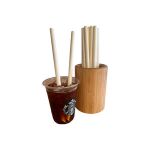 Tethys Eco-friendly 7 X 210mm White <b>Paper</b> <b>Straw</b> WPS-11-4P Korea Best Price Innovative Green Material - Product Image 4