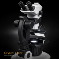 Novel Industries Gemological Binocular Microscope NV-108 | LED Illumination 2K Camera LCD Display Manual Focus Automatic IP53