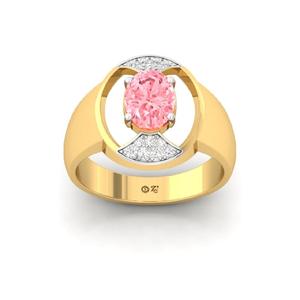 Bague de fiançailles pour femme en or plaqué 10 carats avec diamants cultivés en laboratoire, coupe ronde ovale, luxe exquis - Product Image 5