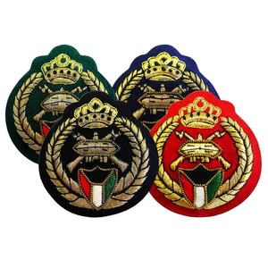 Badge de blazer brodé sur mesure en fils de bullion / Badges brodés à la main en fils de bullion dorés personnalisés, vente en gros à prix abordable - Product Image 3