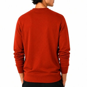 Sudadera de cuello redondo para hombre, diseño sencillo en la parte delantera para un estilo urbano fácil, ropa informal relajada para sudadera - Product Image 2