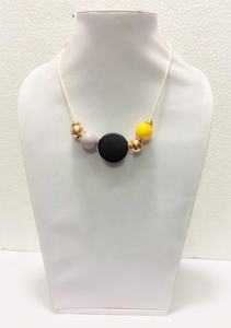 Designer Resin Beaded <b>Necklace</b> Vintage Geometric Fashion Jewelry Unisex Trendy Colorful Lightweight Comfortable <b>Statement</b> Piece - Product Image 5