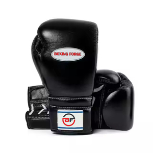 Guantes de Boxeo de Cuero Vacuno con Logotipo Personalizado |   Juego de Guantes de Entrenamiento y Sparring de Marca OEM para Hombres y Mujeres - Product Image 4