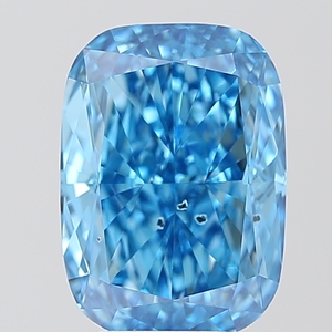 5.02 Ct <b>Cushion</b> Cut Lab Grown Diamond Fancy Vivid Blue SI1 IGI Certified CVD Loose Diamond Wholesale for Jewelry Making - Product Image 1
