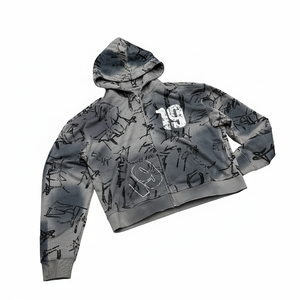 Sweat à capuche personnalisé de haute qualité, très demandé, imprimé sur mesure, fabriqué en usine, prix bas, 100% coton molletonné 450 g/m² - Product Image 3