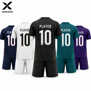 Ensemble de maillots de football X Men à manches courtes, col rond, imprimé géométrique, polyester, séchage rapide, respirant, pour toutes les saisons, vêtements de sport OEM/ODM - Product Image 2