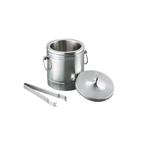 Seau à glace en acier inoxydable, finition miroir, qualité supérieure, pour bar. - Product Image 5