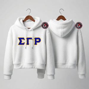 Sigma Gamma Rho Soror Broderie Femmes Sehrpa Sweat à capuche polaire | SGRH Sororité et Fraternité Dames Chemise de Jogging sur mesure - Product Image 3