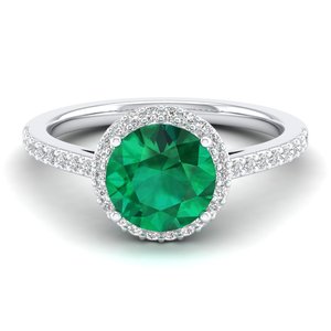 REYES High Quality 925 Sterling <b>Silver</b> Moissanite with <b>Emerald</b> Gemstone Solitaire <b>Ring</b> Perfect Gift Fine Jewelry For Women - Product Image 5