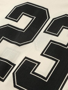 Vêtements en gros : Maillot de football en maille avec strass personnalisés ARC, T-shirt streetwear oversize, Fournisseur OEM - Product Image 5