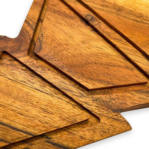 Tabla de cortar de madera de acacia al por mayor en forma de árbol de Navidad para cortar queso, ensalada y verduras del fabricante indio de hoy - Product Image 6